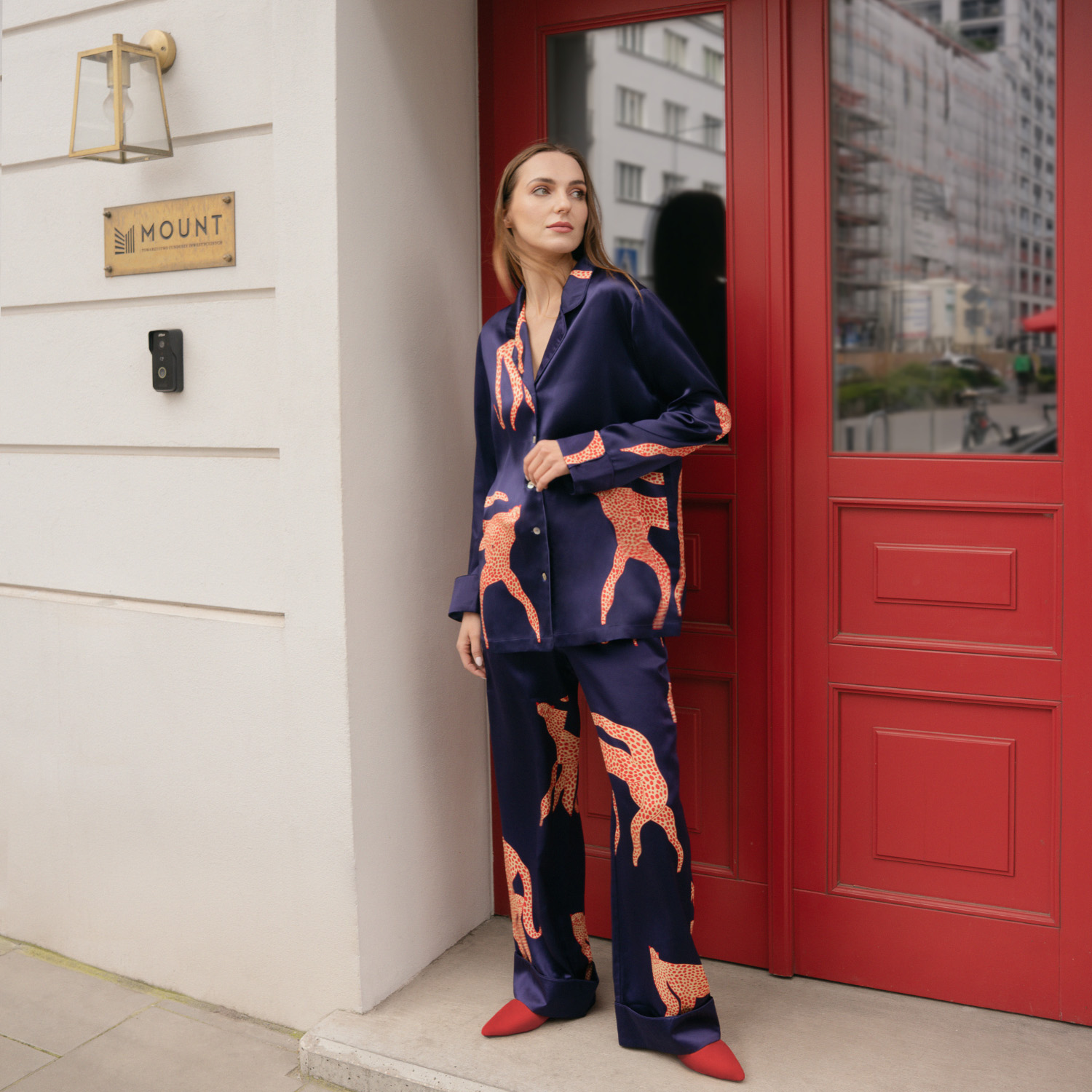 Silk Pajamas styled for evening wear and social occasions